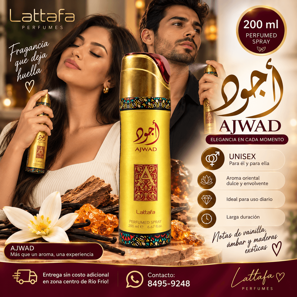 AJWAD Lattafa Perfumed Spray – 200 ml