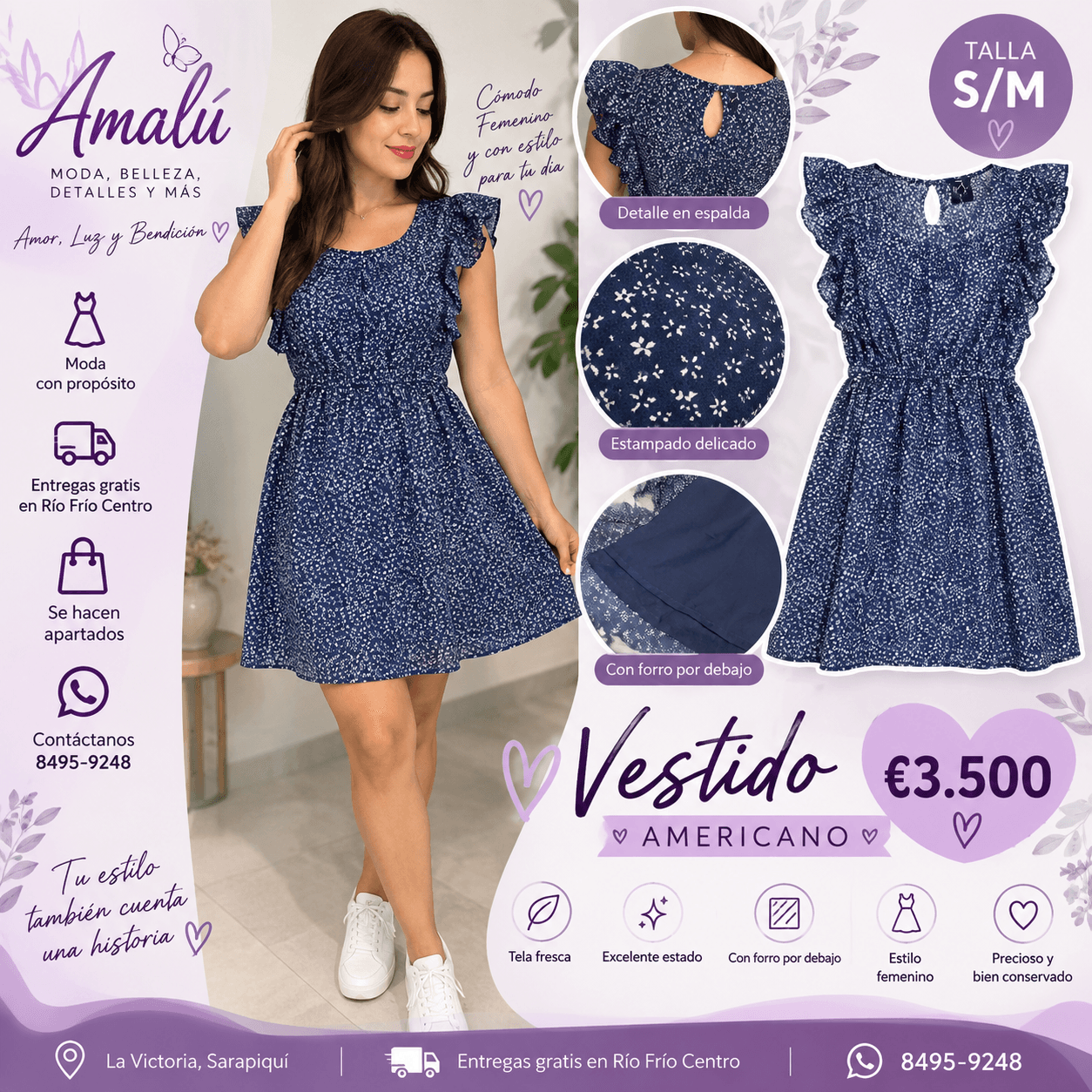 Vestido americano talla S/M