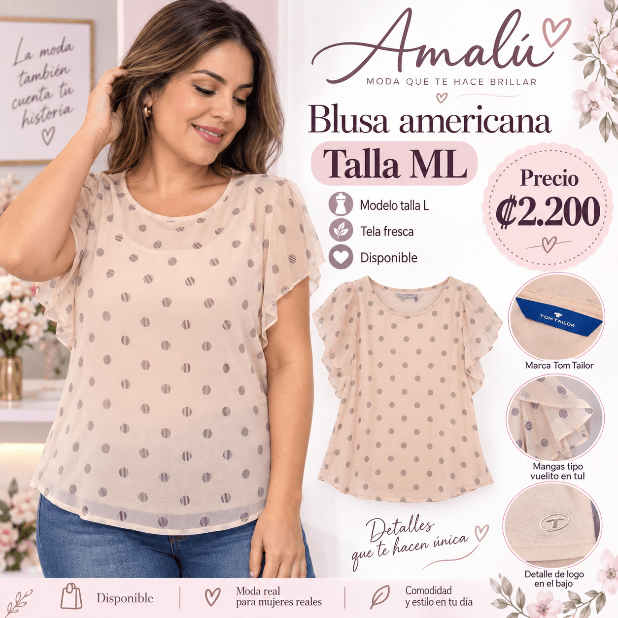 Blusa americana Tom Tailor