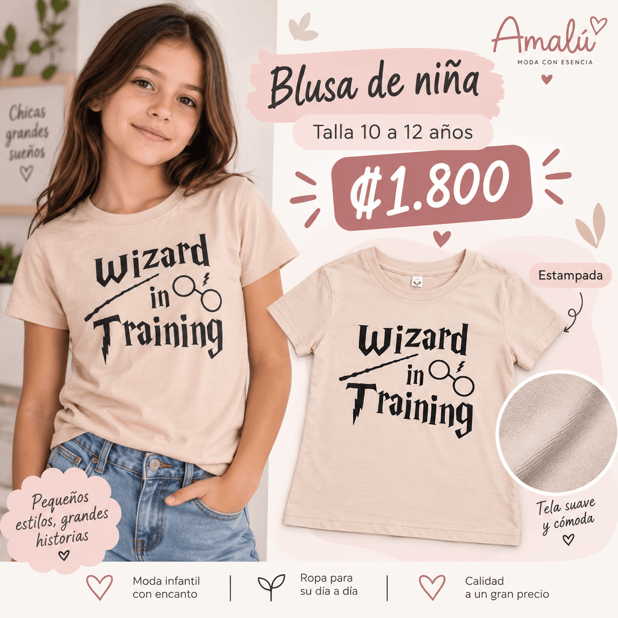 Blusa de niña Wizard in Training