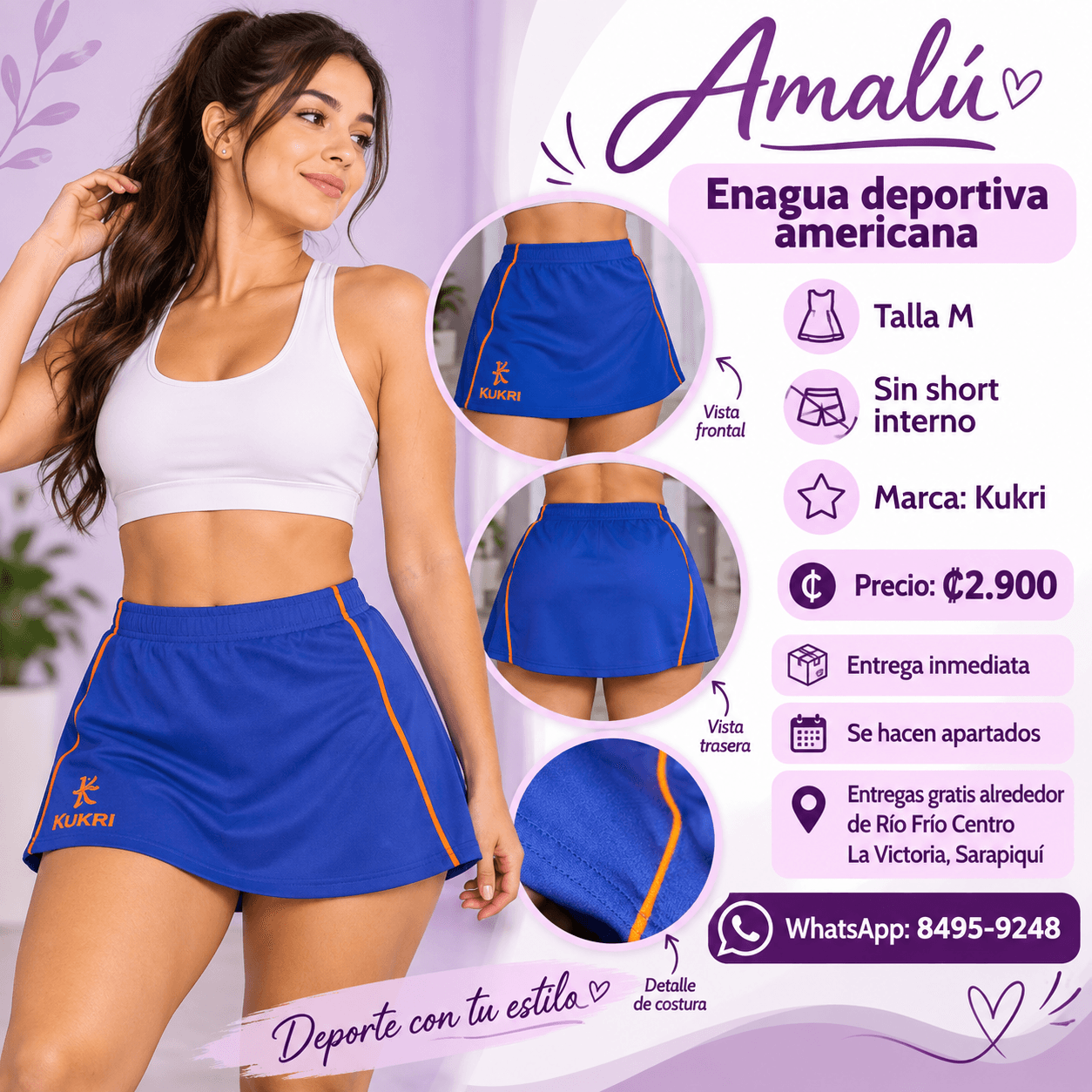 Enagua deportiva americana Kukri