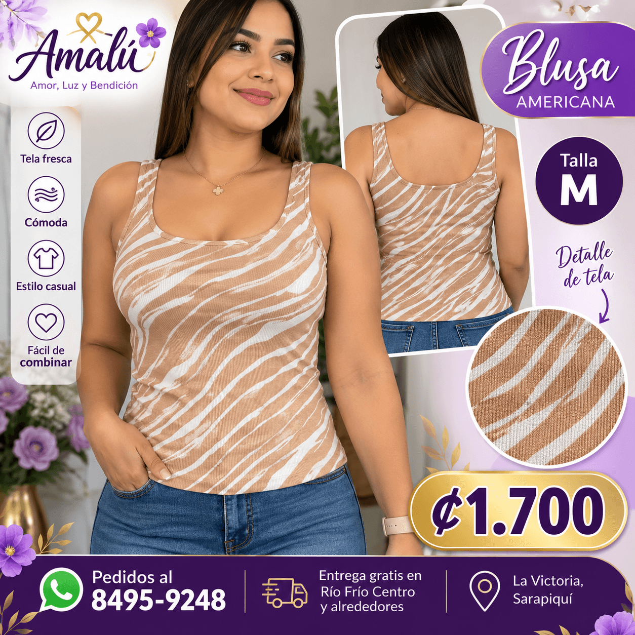 Blusa americana talla S