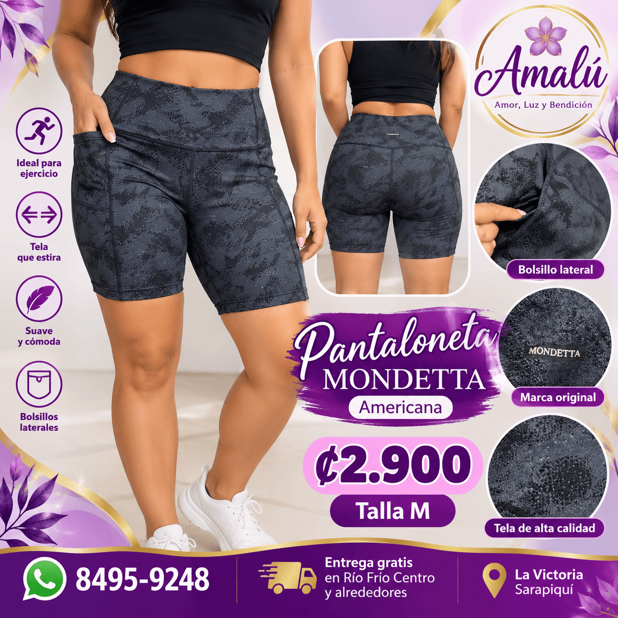 Short deportivo Boxercraft talla L