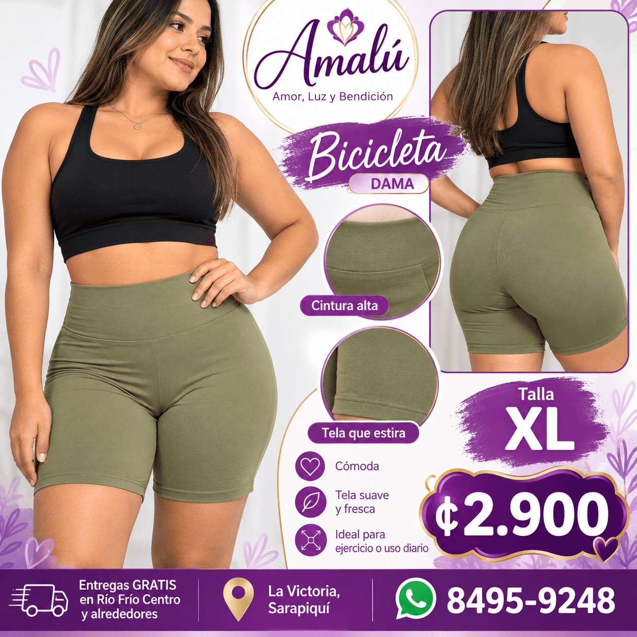 Licra negra talla S