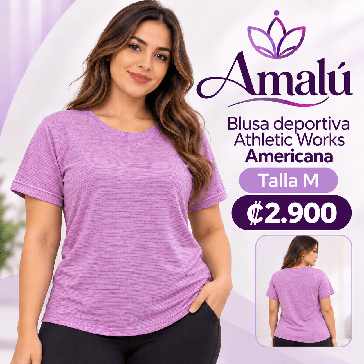 Blusa deportiva Athletic Works talla M
