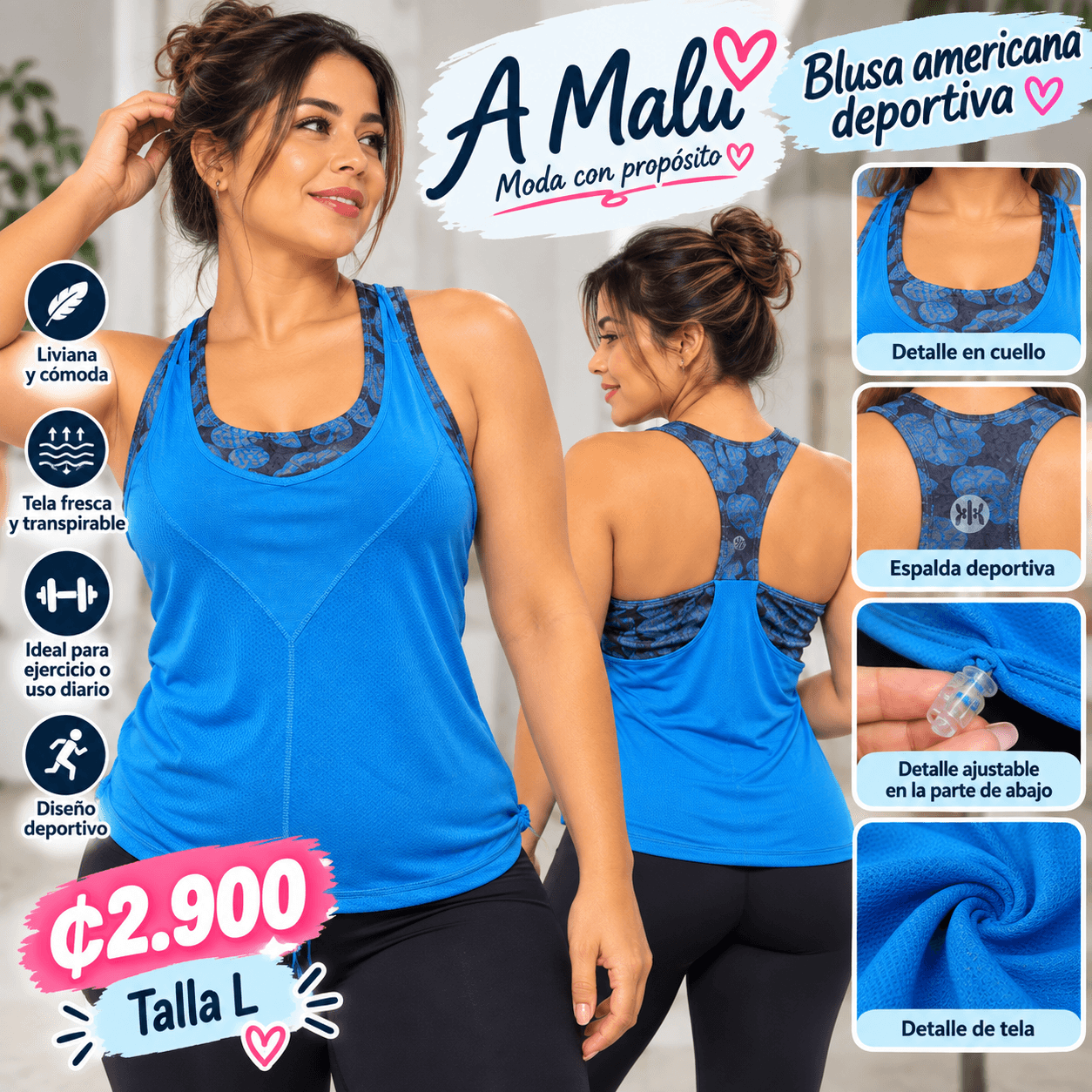 Blusa americana deportiva talla M