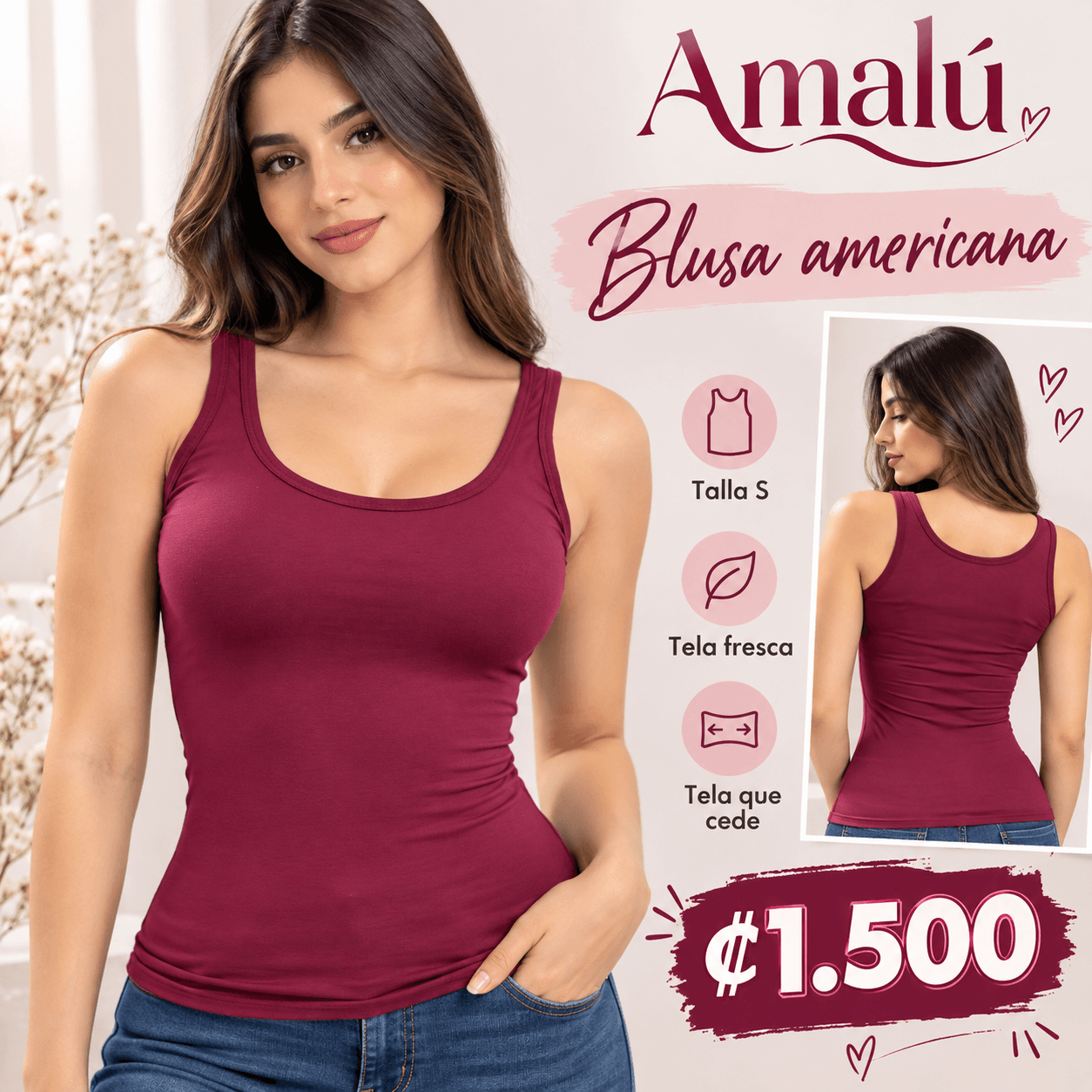 Blusa americana talla S