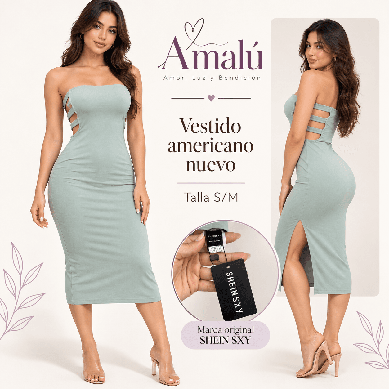 Vestido americano nuevo SHEIN SXY talla S/M