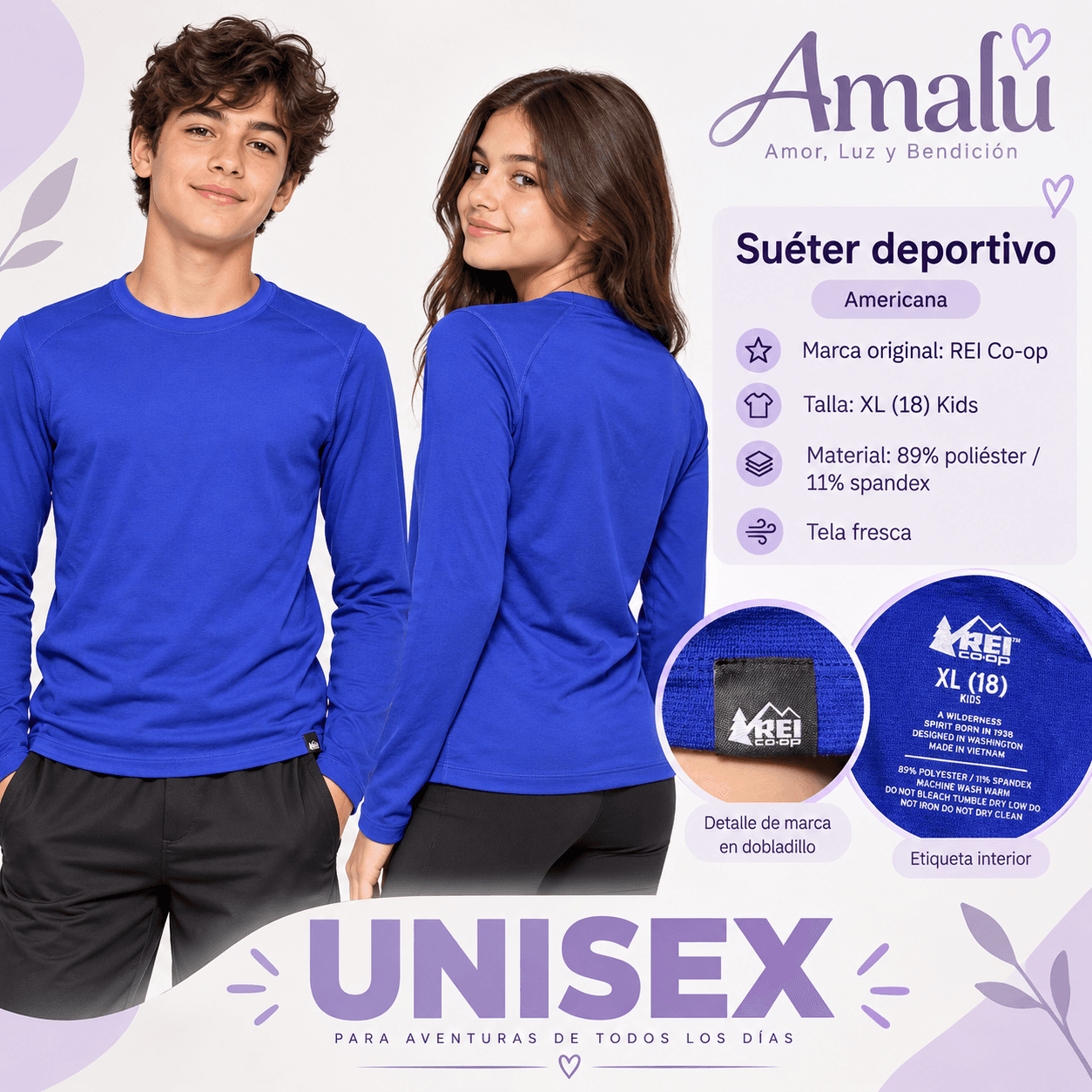 Suéter deportivo juvenil unisex REI Co-op