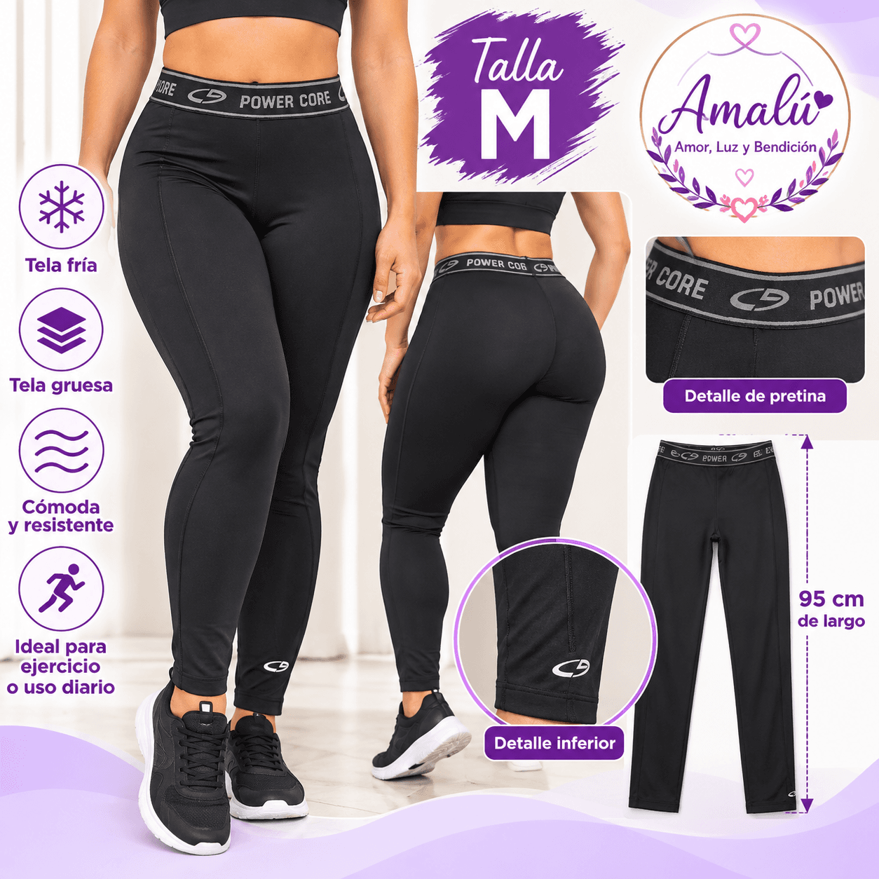 Licra deportiva Power Core talla M