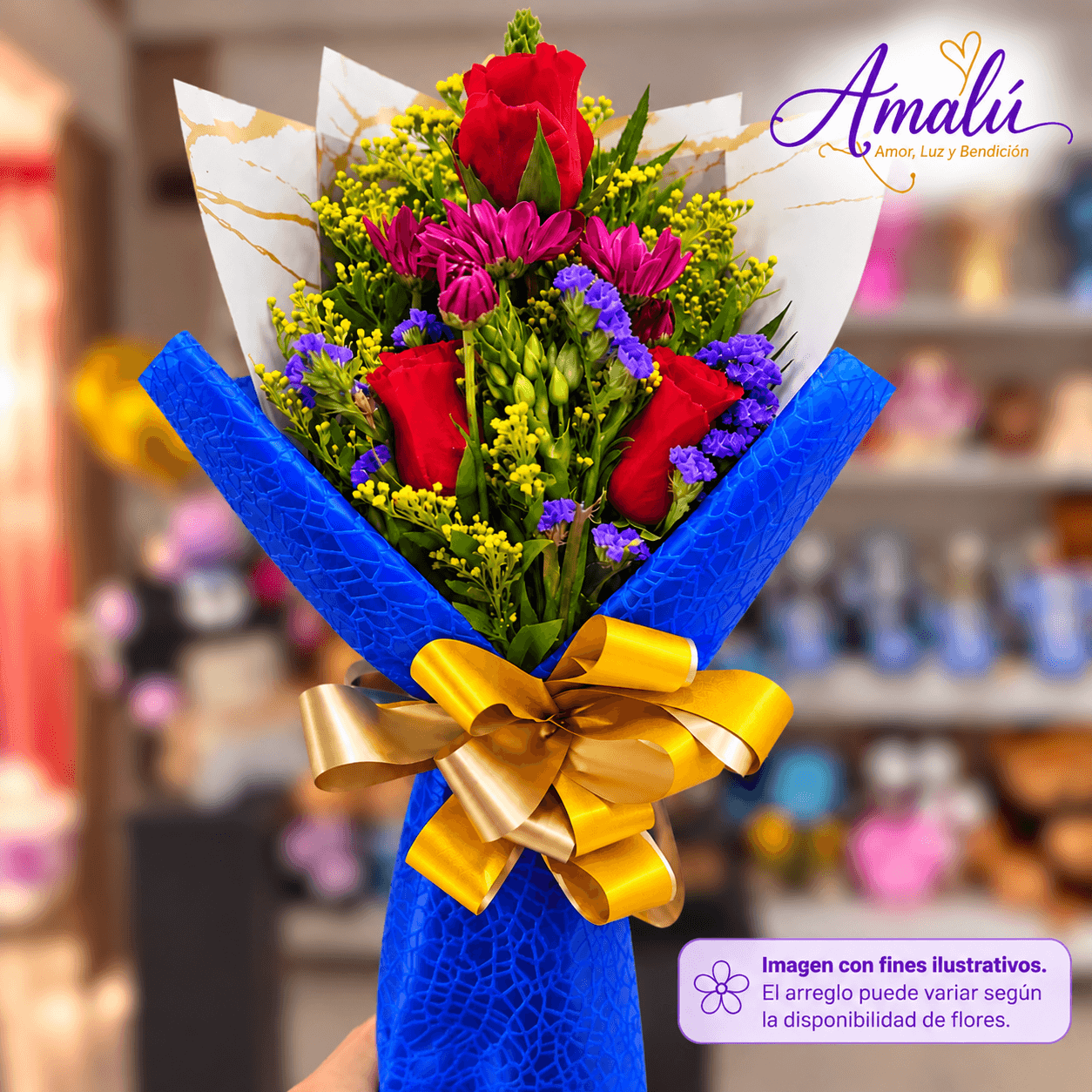 Ramo floral elegante con rosas