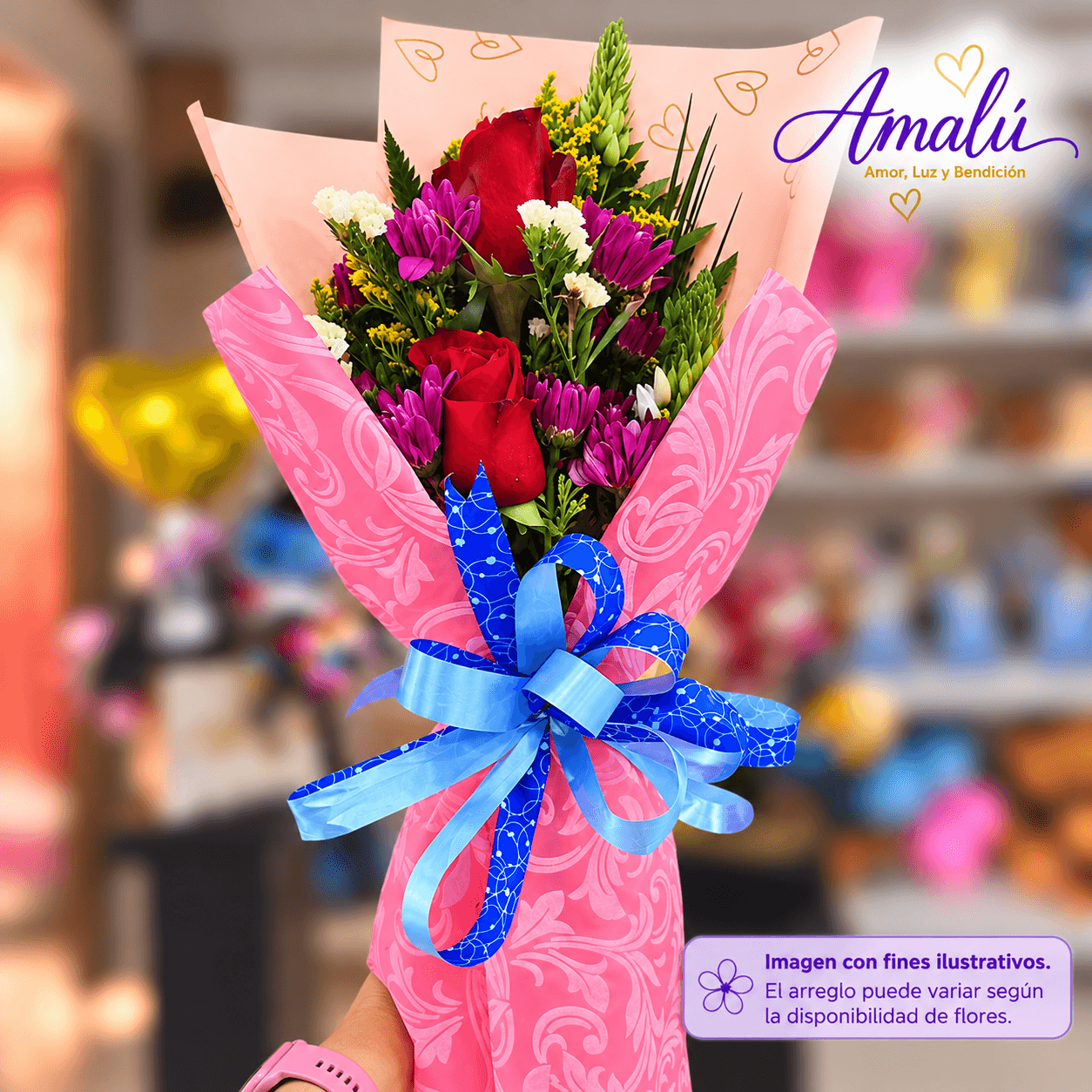 Ramo floral elegante con rosas