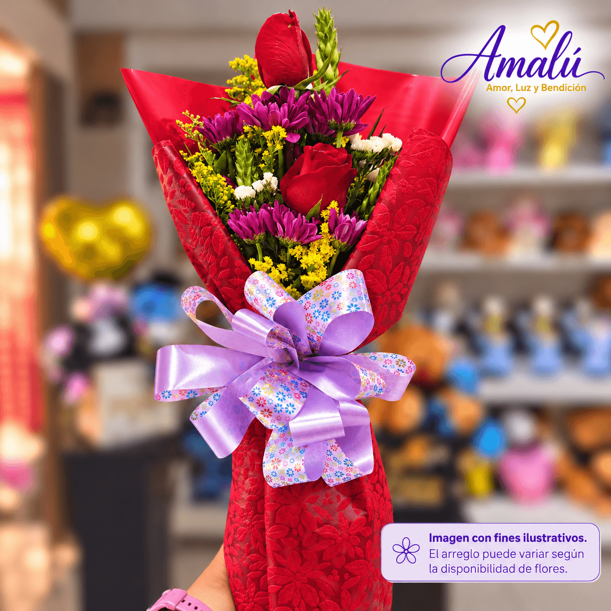 Ramo floral elegante con rosas