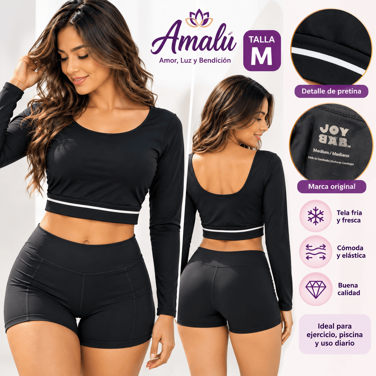 Blusa deportiva JOY LAB talla M