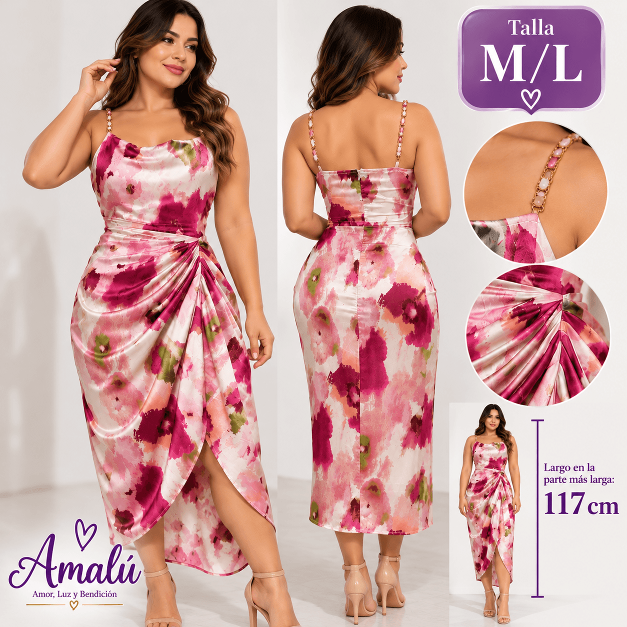 Vestido americano floral talla M/L