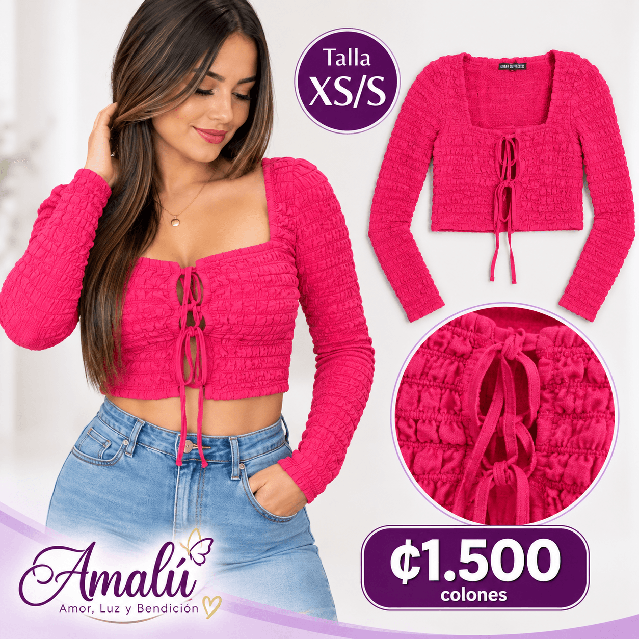 Blusa americana fucsia Urban Outfitters talla XS/S