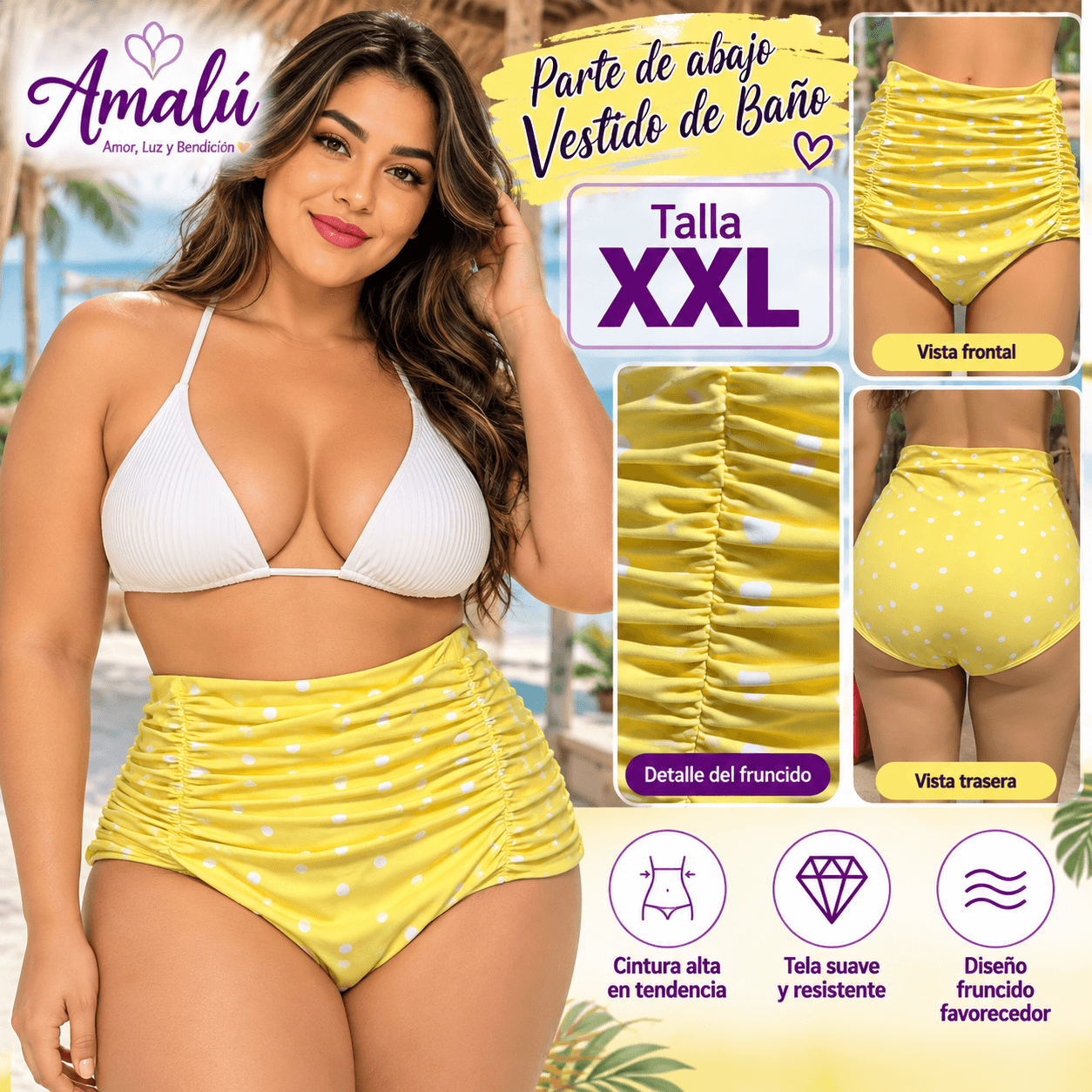 Parte de abajo de vestido de baño talla XXL