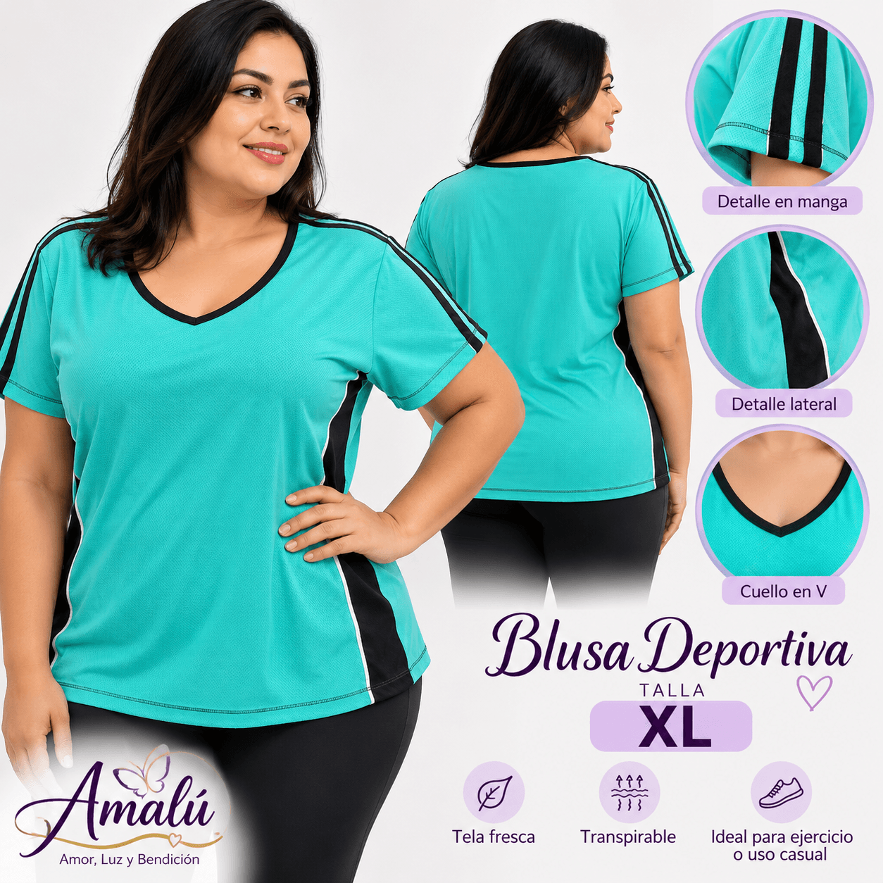 Blusa deportiva americana talla XL