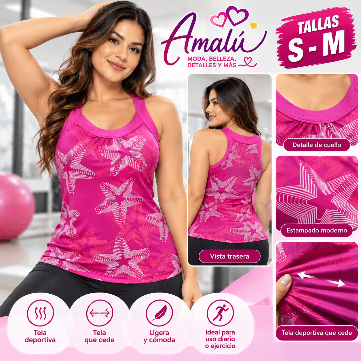 Blusa deportiva americana S-M