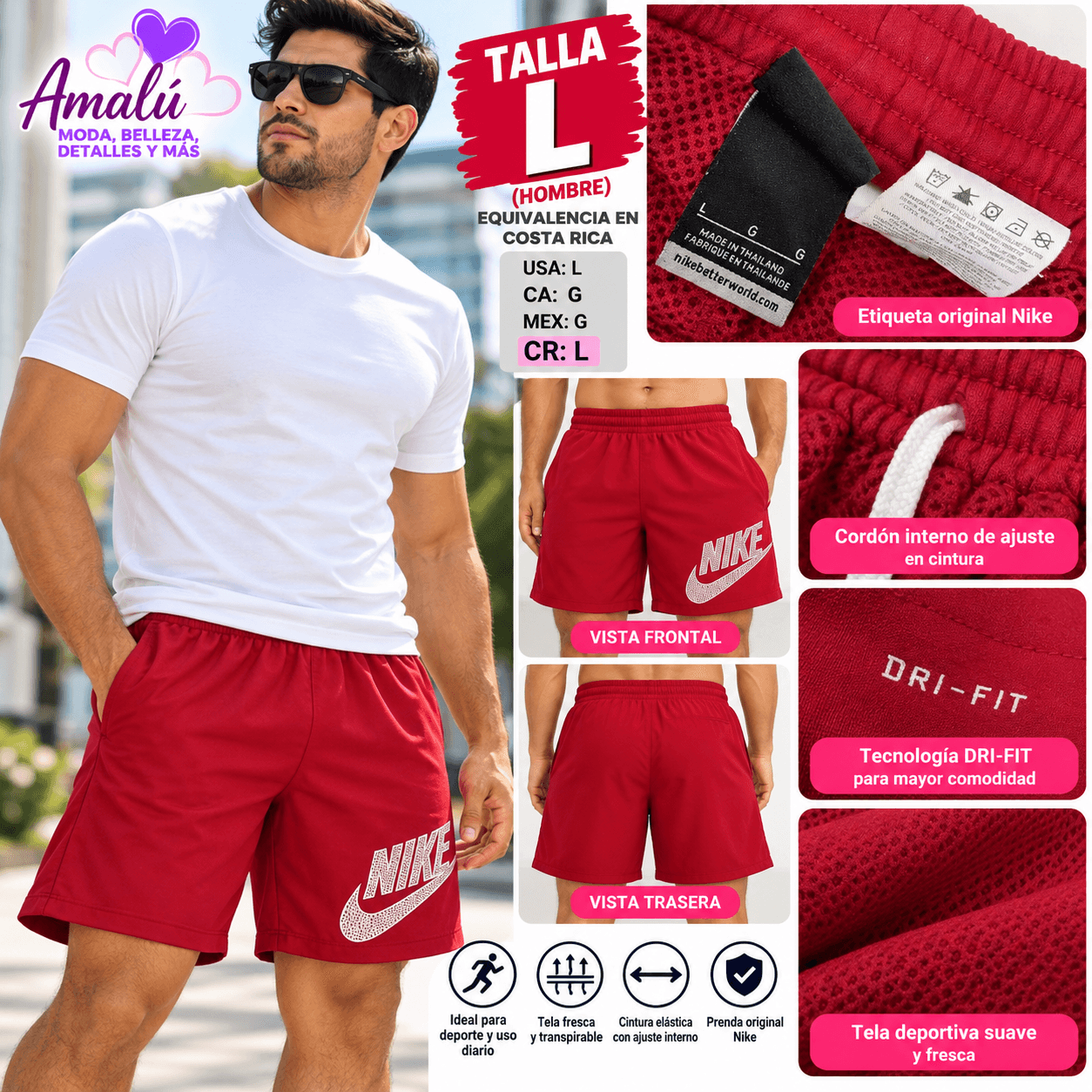 Pantaloneta deportiva Nike Dri-FIT