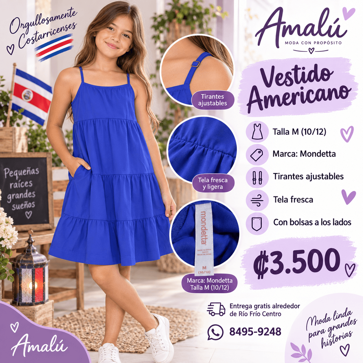 Vestido azul Mondetta